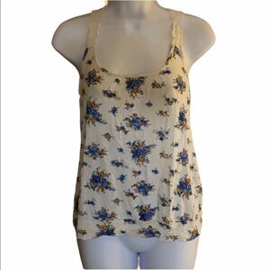 DEB floral and lace tank top